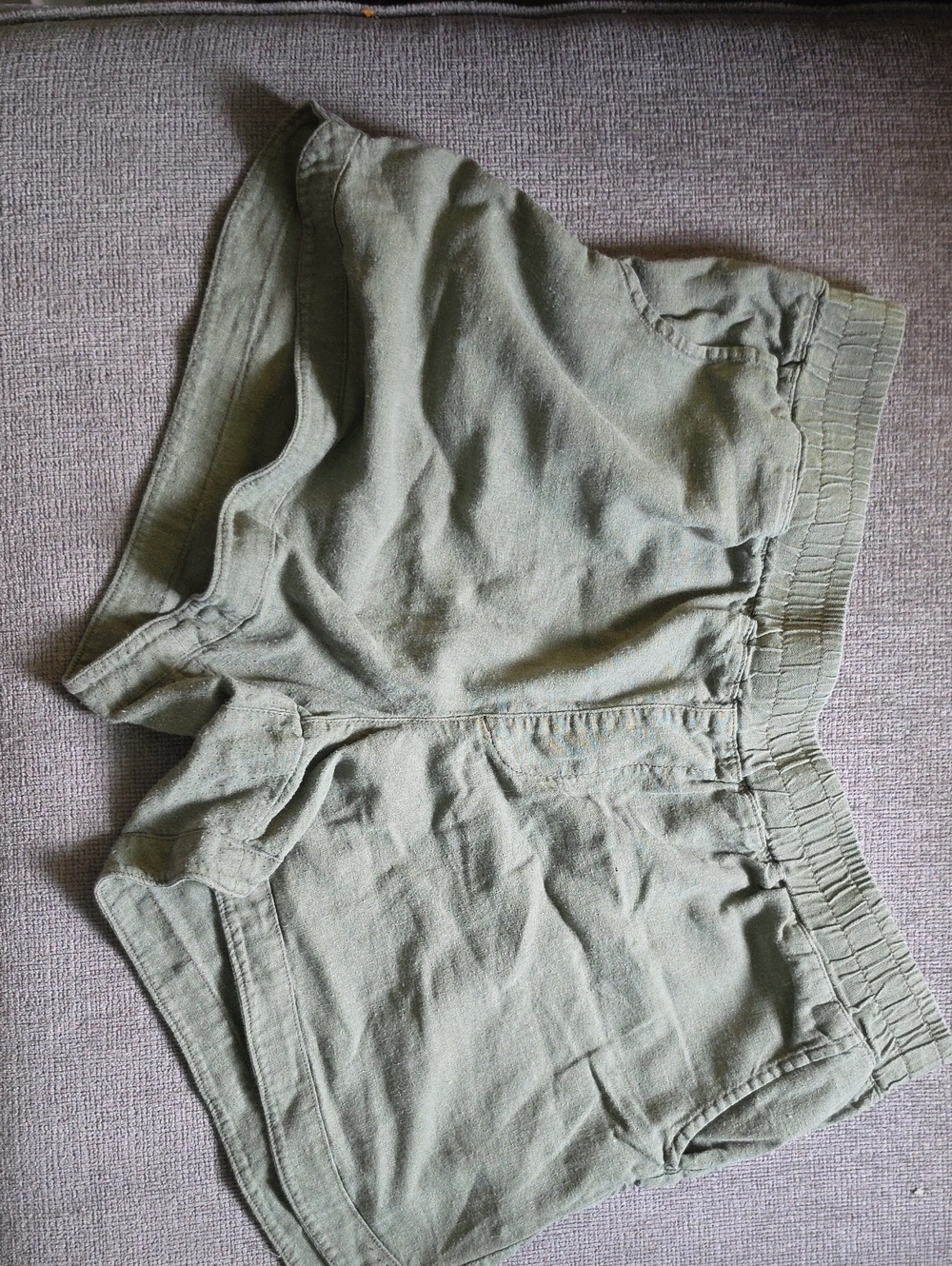 Maurices Army Green Elastic-Waist Shorts